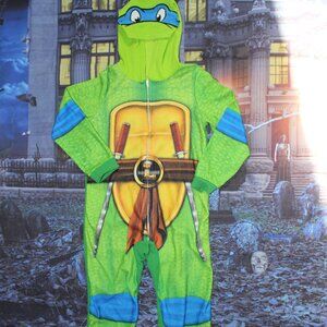 Nickelodeon Teenage Mutant Ninja Turtle Pajamas 2016 Leonardo Costume Kids Sz 8